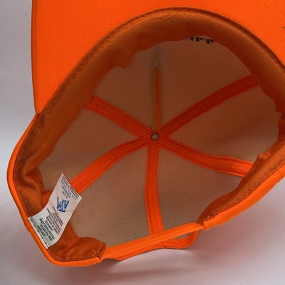 Whites Hill Hunting Deer Orange Hat Snapback Trucker Foam Cap Vintage - Picture 7 of 10